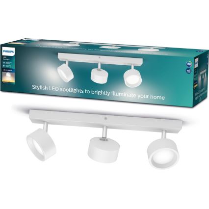 Philips - LED spotlight 3xLED/5,5W/230V vit