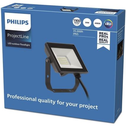 Philips - LED strålkastare för utomhusbruk PROJECTLINE LED/20W/230V IP65 4000K