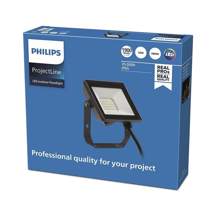 Philips - LED strålkastare för utomhusbruk PROJECTLINE LED/20W/230V IP65 4000K