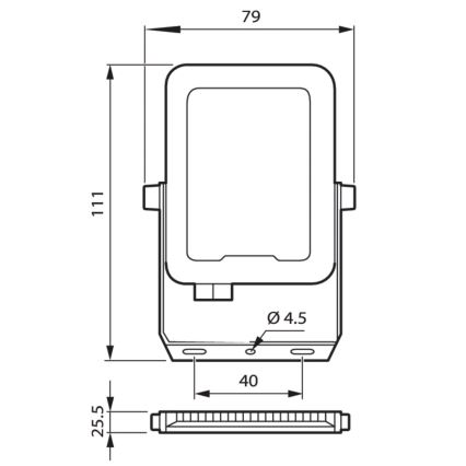 Philips - LED strålkastare LED/10W/230V 3000K IP65