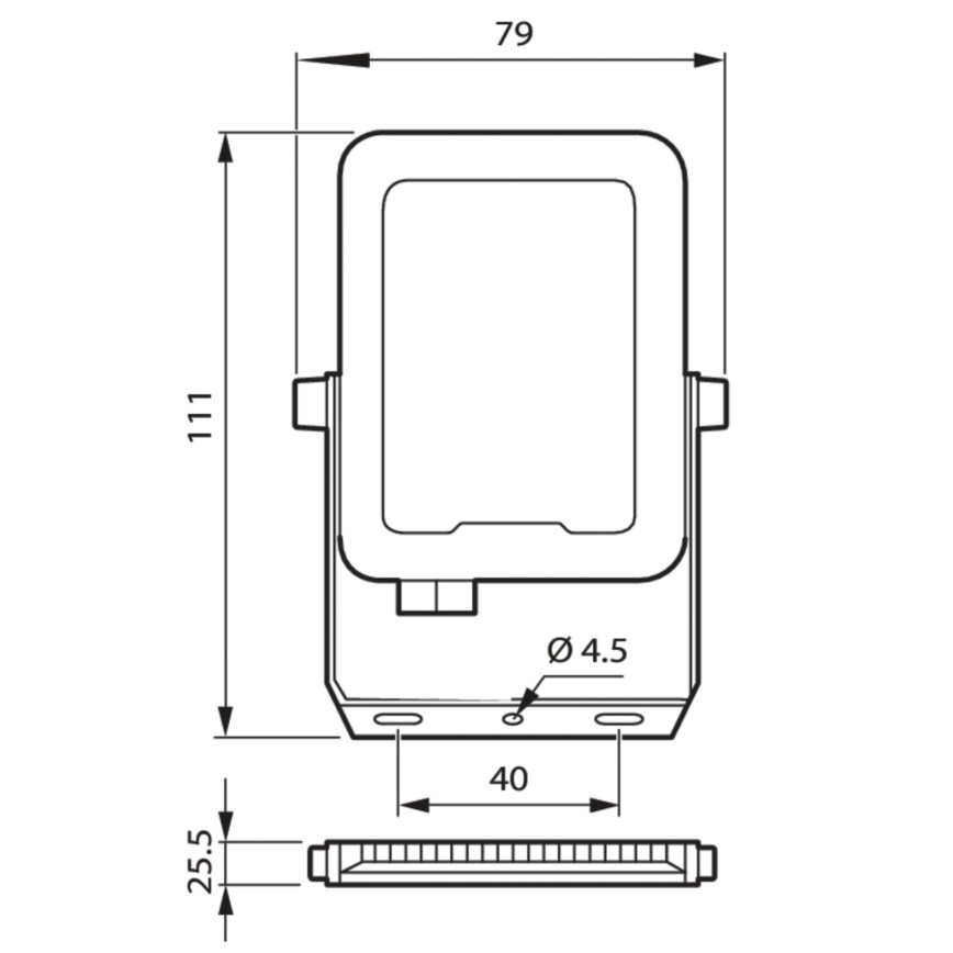 Philips - LED strålkastare LED/10W/230V 3000K IP65