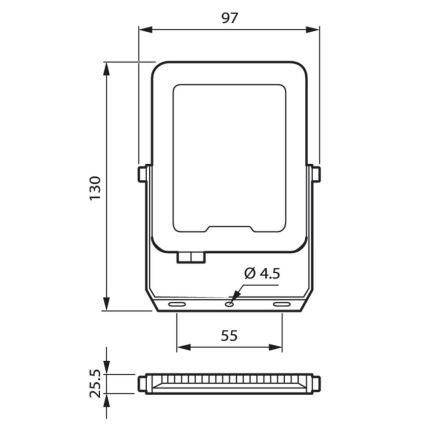 Philips - LED Strålkastare LED/20W/230V 3000K IP65