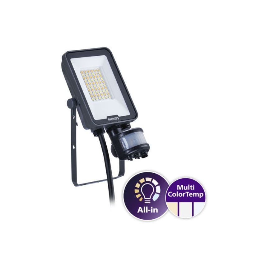 Philips - LED-reflektor med rörelse- och skymningssensor LEDINAIRE ALL-IN LED/20W/230V 3000/4000/6500K IP65
