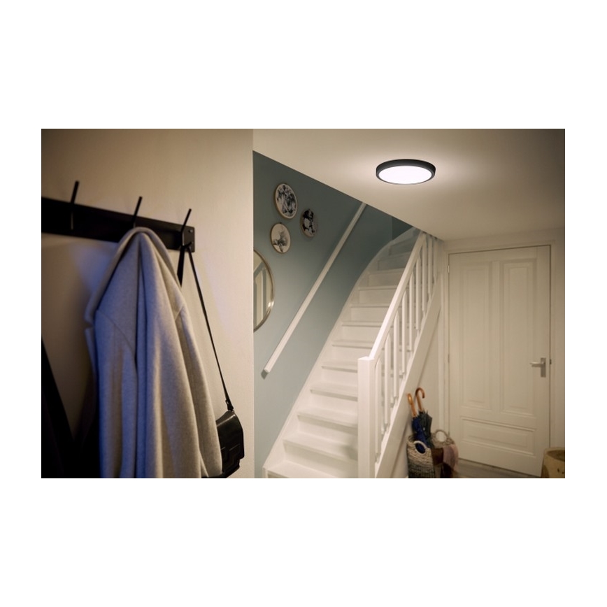 Philips - LED Takbelysning LED/12W/230V 2700K svart