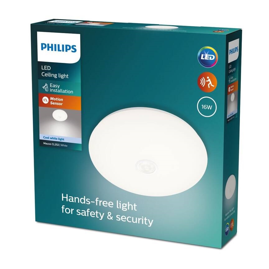 Philips - LED taklampa med sensor LED/16W/230V 4000K