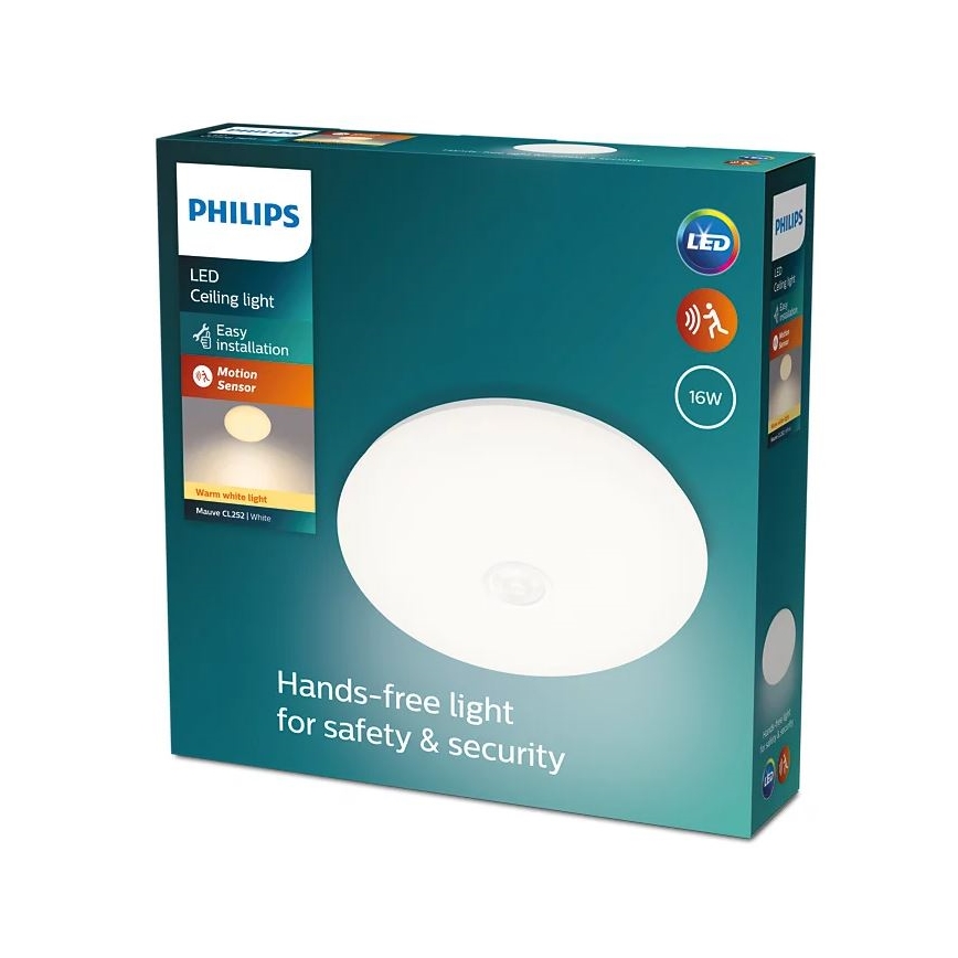 Philips - LED taklampa med sensor LED/16W/230V 2700K