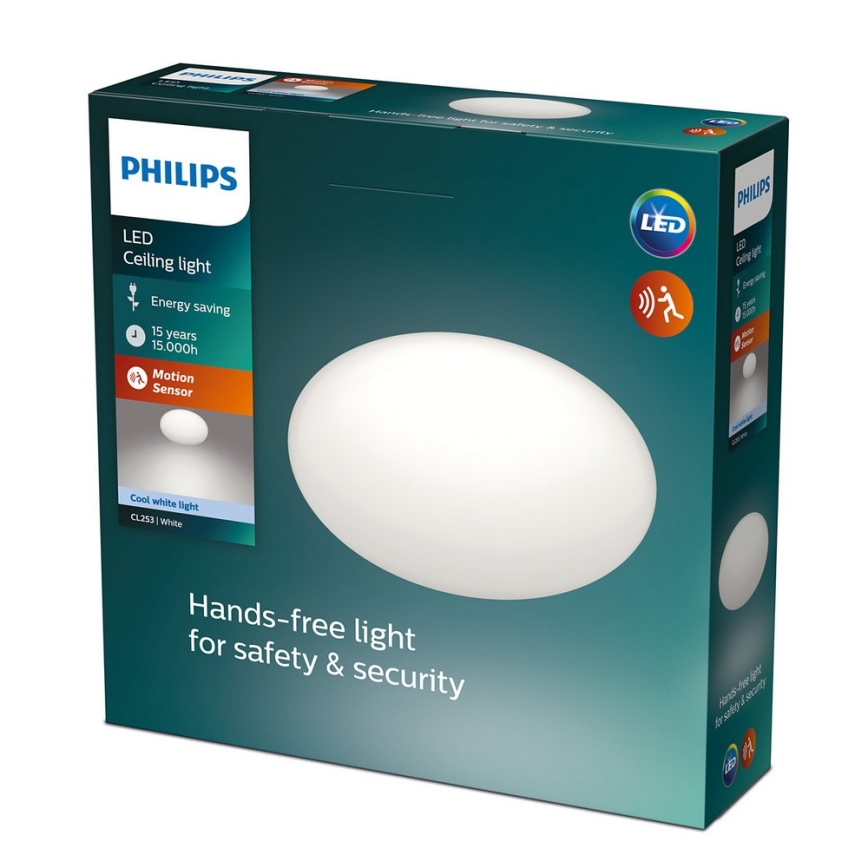 Philips - LED taklampa med sensor LED/12W/230V 4000K