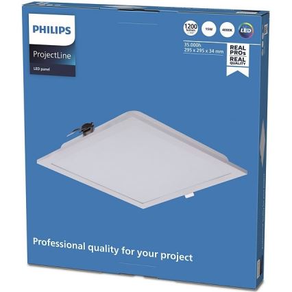 Philips - LED upphängd takbelysning PROJECTLINE LED/15W/230V 29,5x29,5 cm