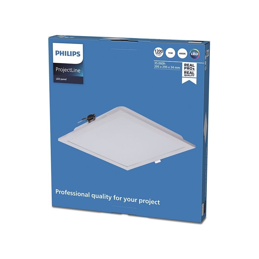 Philips - LED upphängd takbelysning PROJECTLINE LED/15W/230V 29,5x29,5 cm