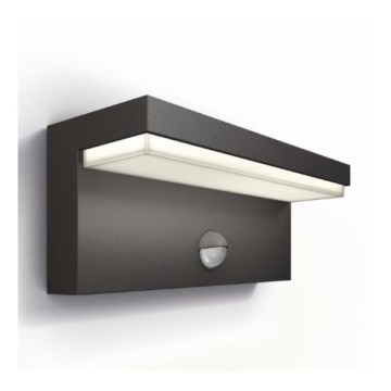 Philips - LED Utomhus vägglampa med sensor BUSTAN LED/3,8W/230V 4000K IP44