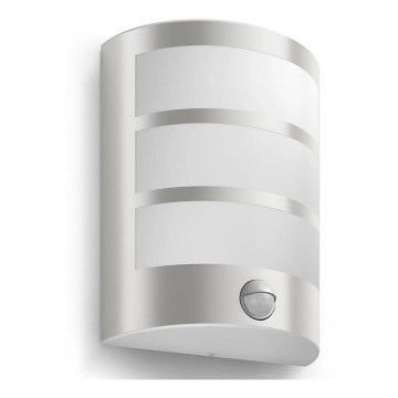 Philips - LED Utomhus vägglampa med sensor PYTHON LED/3,8W/230V IP44