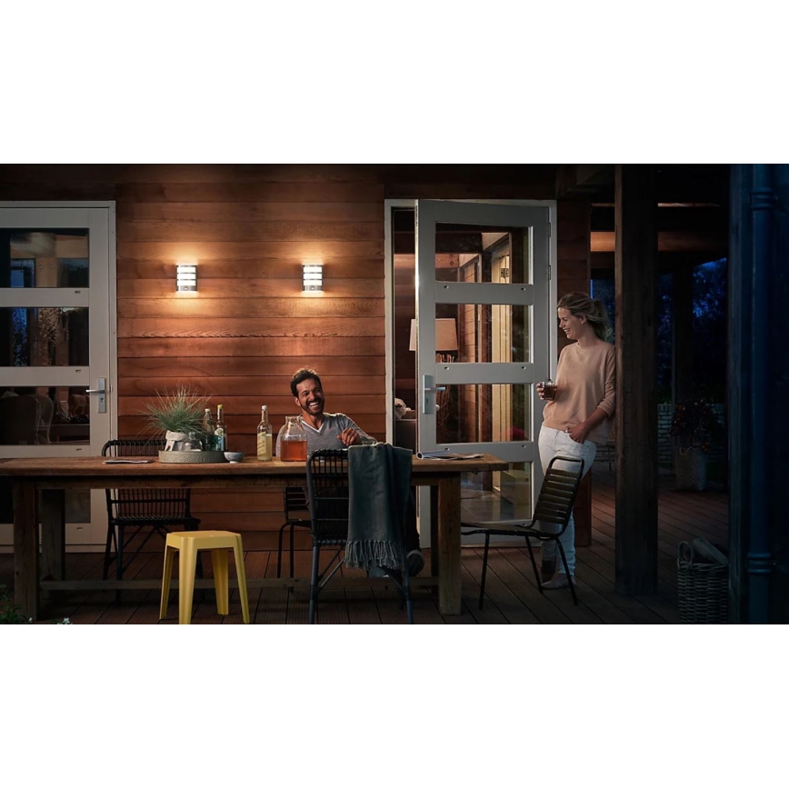 Philips - LED Utomhus vägglampa med sensor PYTHON LED/3,8W/230V IP44