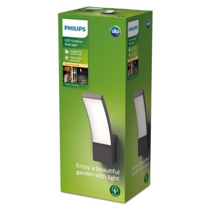 Philips - LED Utomhus vägglampa  LED/12W/230V 2700K IP44