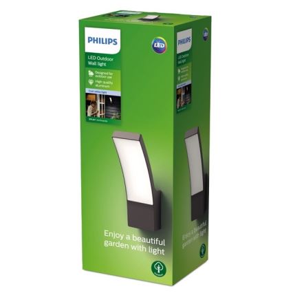 Philips - LED Utomhus vägglampa  LED/12W/230V 4000K IP44