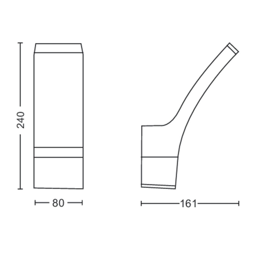 Philips - LED Utomhus vägglampa  LED/12W/230V 4000K IP44