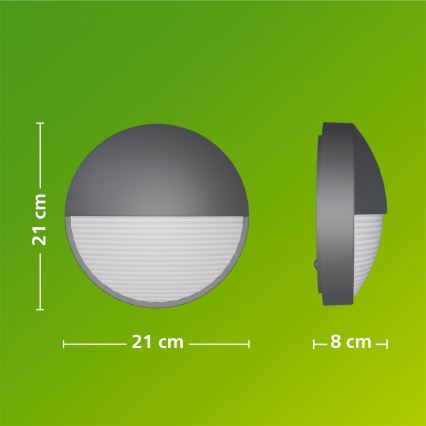 Philips - LED utomhusväggarmatur CAPRICORN LED/4,3W/230V IP44