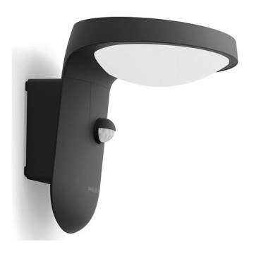 Philips - LED utomhusvägglampa med sensor LED/9W/230V 2700K IP44