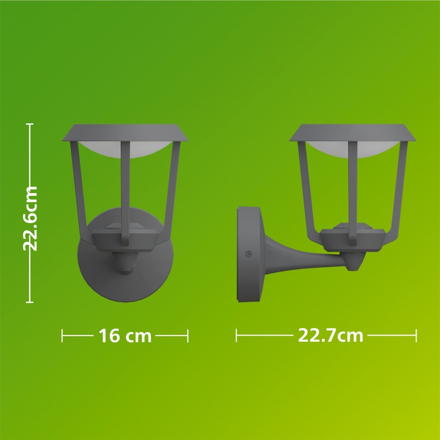 Philips - LED utomhusvägglampa NUVY LED/4,3W/230V 2700K IP44