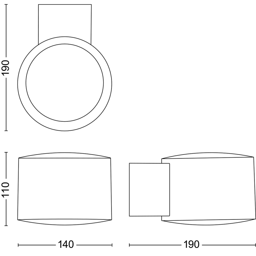 Philips - LED vägglampa för utomhusbruk OTIS LED/4,3W/230V 2700K IP44
