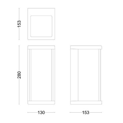 Philips - LED vägglampa för utomhusbruk ULYZO LED/12W/230V IP44