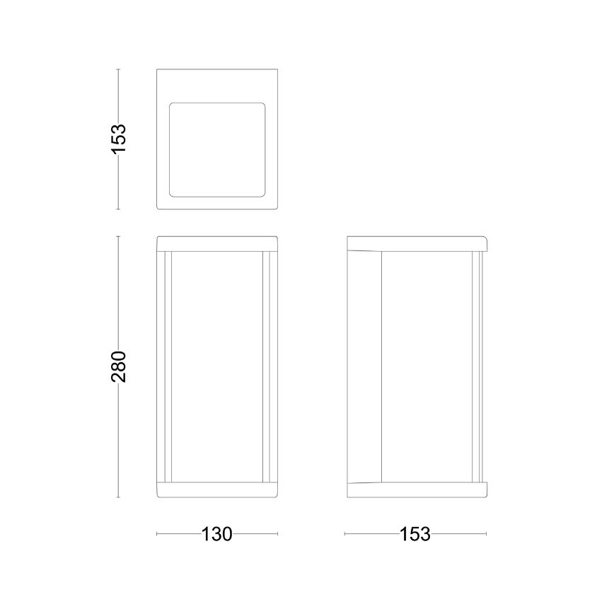 Philips - LED vägglampa för utomhusbruk ULYZO LED/12W/230V IP44