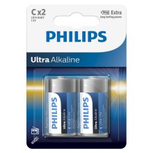 Philips LR14E2B/10 - 2 st Alkaliska batterier C ULTRA ALKALINE 1,5V