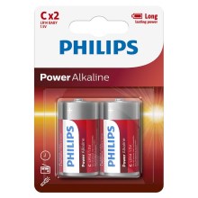 Philips LR14P2B/10 - 2 st Alkaliska batterier C POWER ALKALINE 1,5V