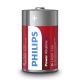 Philips LR20P2B/10 - 2 st Alkaliska batterier D POWER ALKALINE 1,5V