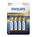 Philips LR6M4B/10 - 4 st AA-batterier PREMIUM ALKALINE 1,5V 3200mAh