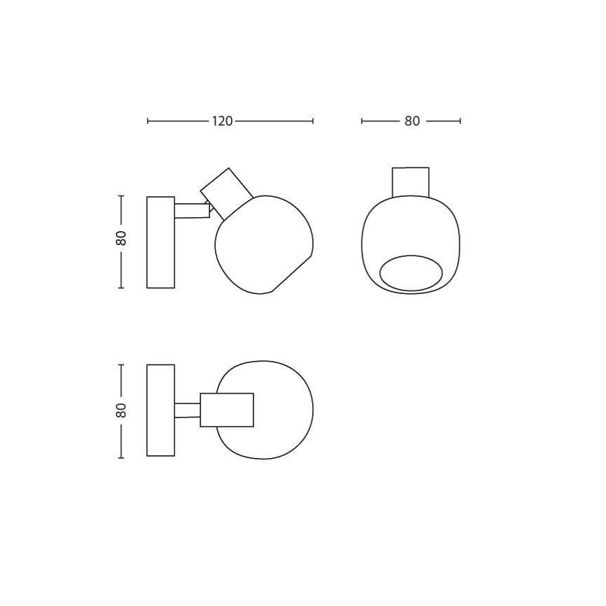Philips Massive  - väggspotlight 1xG9/28W/230V