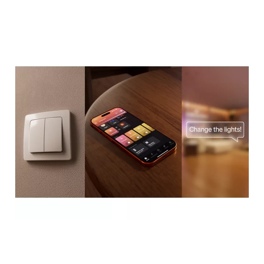Philips - Modul till Hue-väggströmbrytare med 2 knappar