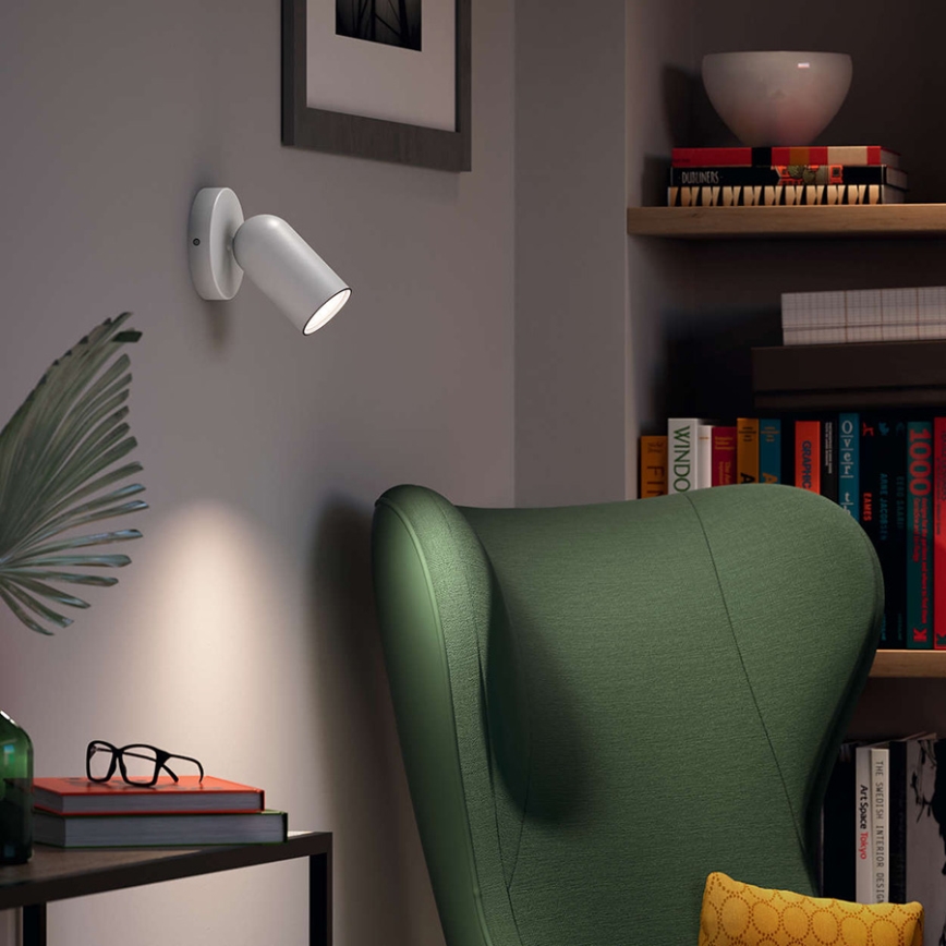 Philips - LED RGBW Dimbar spotlight PONGEE 1xGU10/4,8W/230V 3000K vit + fjärrkontroll