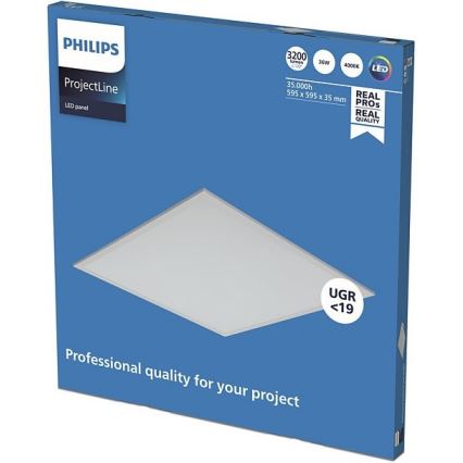 Philips - LED-panel för undertak PROJECTLINE LED/36W/230V 59,5x59,5 cm