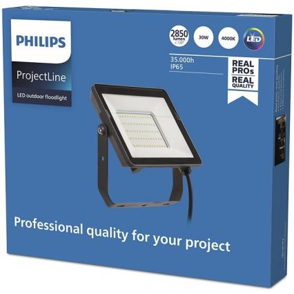 Philips - LED Utomhusstrålkastare PROJECTLINE LED/30W/230V IP65 4000K