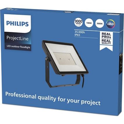 Philips - LED Utomhusstrålkastare PROJECTLINE LED/100W/230V IP65 3000K