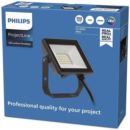 Philips - LED Utomhusstrålkastare PROJECTLINE LED/10W/230V IP65 4000K