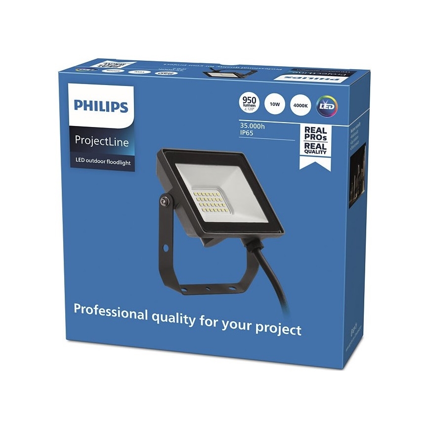 Philips - LED Utomhusstrålkastare PROJECTLINE LED/10W/230V IP65 4000K