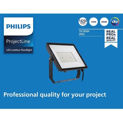 Philips - LED Utomhusstrålkastare PROJECTLINE LED/150W/230V IP65 4000K