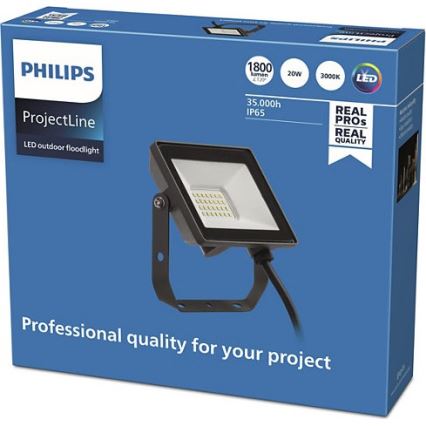 Philips - LED Utomhusstrålkastare PROJECTLINE LED/20W/230V IP65 3000K