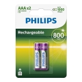 Philips R03B2A80/10 - 2st Laddningsbara Batterier AAA MULTILIFE NiMH/1,2V/800 mAh