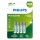 Philips R03B4RTU10/10 - 4 st uppladdningsbara batterier AAA NiMH/1,2V/1000 mAh