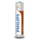 Philips R03L4B/10 - 4 st Zinkklorid Batterier AAA LONGLIFE 1,5V 450mAh