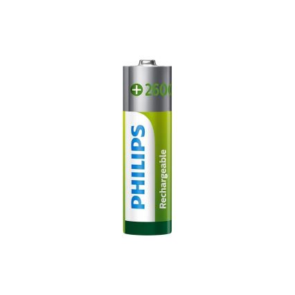 Philips R6B2A260/10 - 2 st uppladdningsbara batterier AA MULTILIFE NiMH/1,2V/2600 mAh