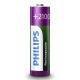Philips R6B4A210/10 - 4st Laddningsbara Batterier AA MULTILIFE NiMH/1,2V/2100 mAh