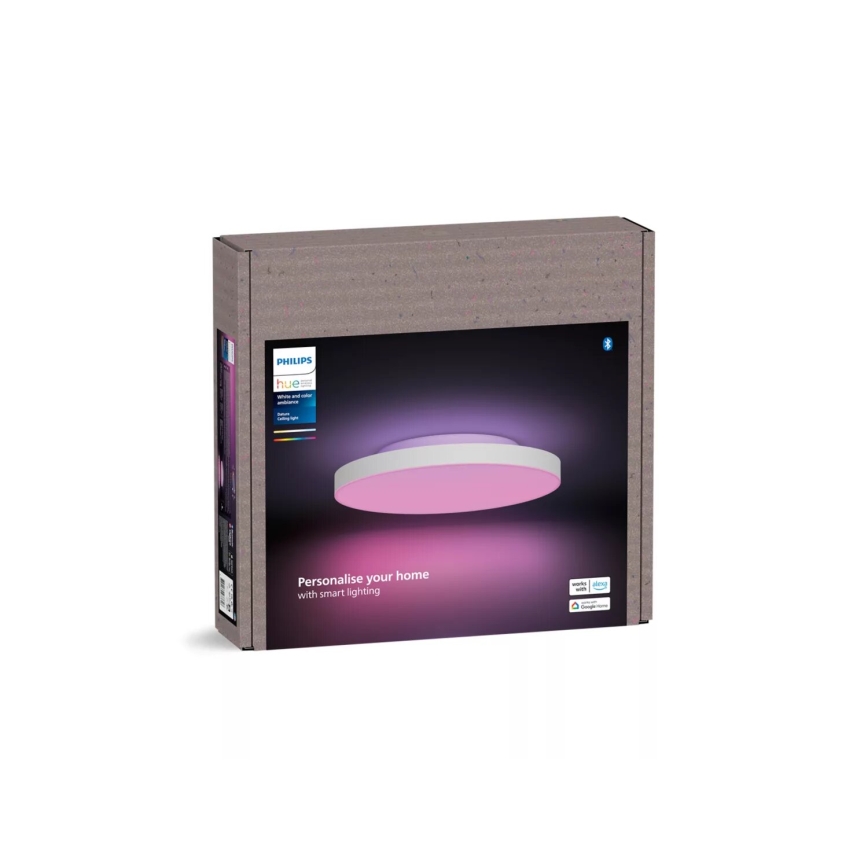 Philips - RGBW Dimbar taklampa Hue DATURA LED/48W/230V 2000-6500K