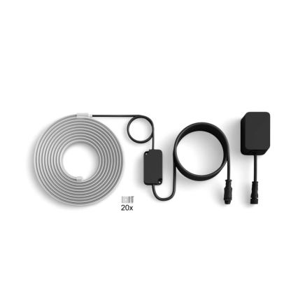 Philips - Hue FLUX LED RGBW dimbar utomhusremsa 5 m LED/30 W/230 V 2200–6500 K IP67 + rörelsesensor