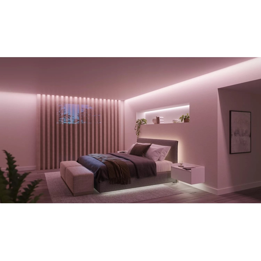 Philips – dimbar RGBW LED-remsa Hue WHITE AND COLOR AMBIANCE, 5 m, 20 W/230 V, 2000–6500 K