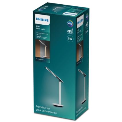 Philips - LED dimbar touchbordslampa ROCK LED/5W/5V 1800 mAh