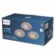Philips - SET 3x LED Dimbar infälld belysning DIVE LED/5,5W/230V 2700K
