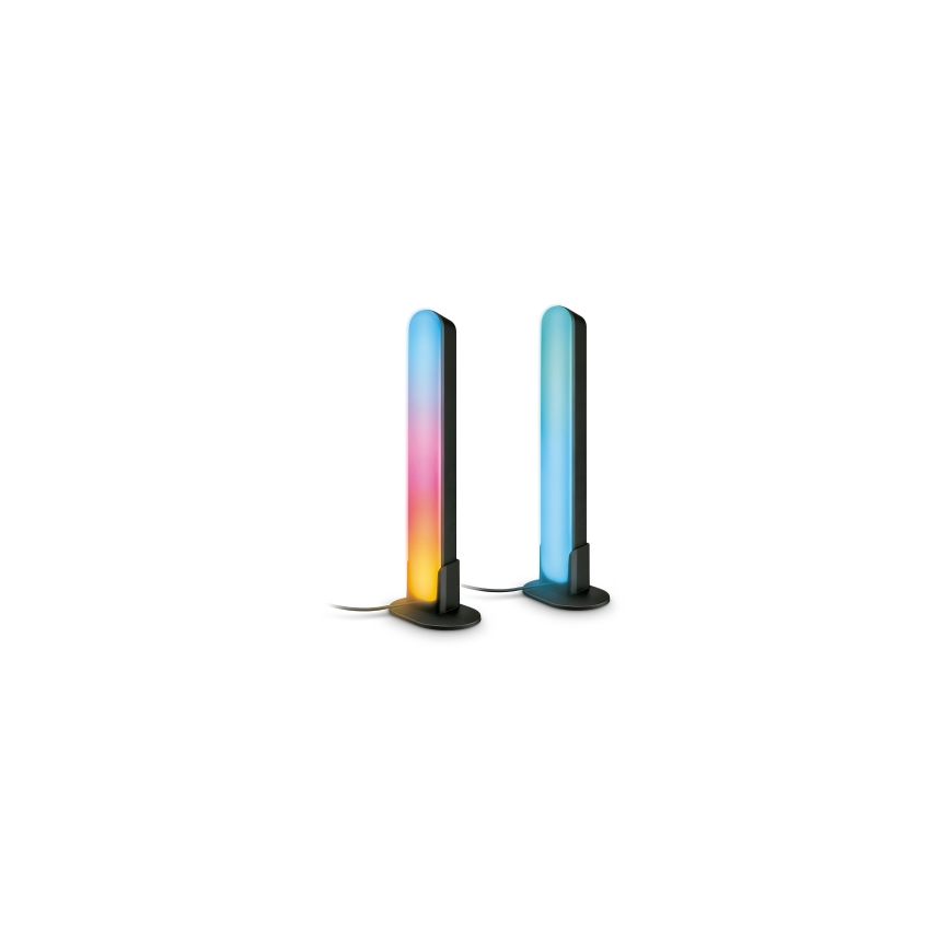 Philips - 2-pack LED RGBIC dimbara armaturer SMART GRADIENT LED/8W/230V 2700-6500K Wi-Fi